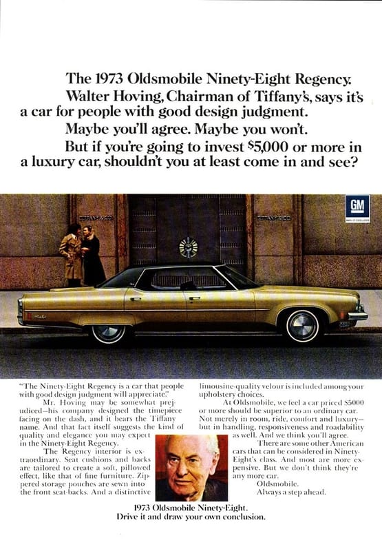 Curbside Classic: 1973 Oldsmobile Ninety-Eight Regency – Nice Car, Fabulous Seats 16 1973NinetyEightAd01