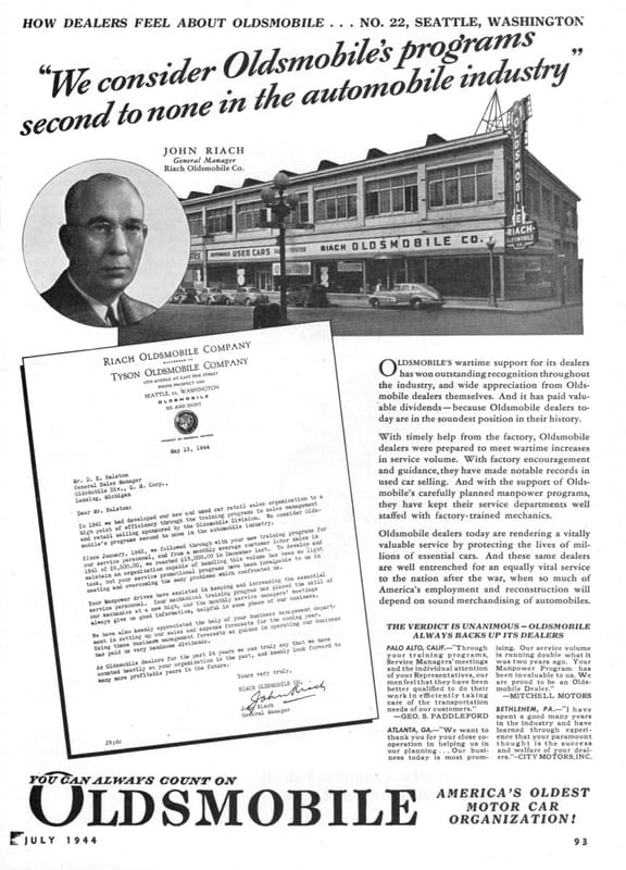 An Oldsmobile Dealer In Seattle - Images From The '40s To The '80s 5 35622313685 a766ac9bc6 k