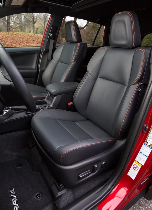 Our 2017 RAV4: Living With Our First SUV 3 2016 Toyota RAV4 Front seat deluxe model