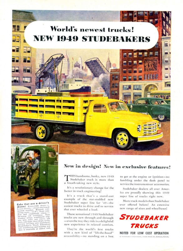 1949 Studebaker 2R-5 Pickup: Two All-New Trucks In One (Studebaker's First And Last) 23 1949 Studebaker Truck Ad 13