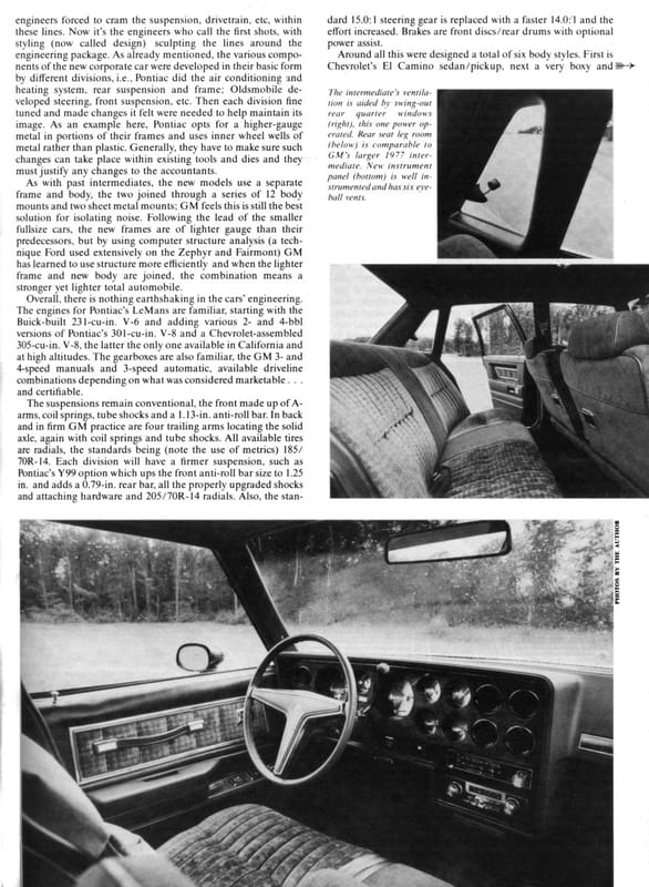 Vintage R&T Review: 1978 Pontiac LeMans - GM's Second Downsizing Act Goes -Mostly- Okay 4 Scan 230826 0002