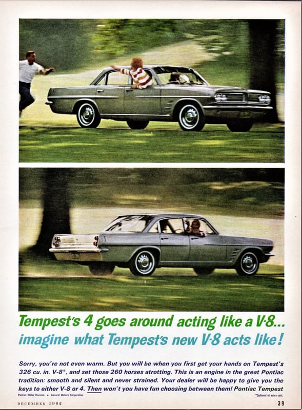 Vintage Ad: 1963 Pontiac Tempest V8 - The GTO's Ballsy Antecedent 1 38176658271 100de08ada k