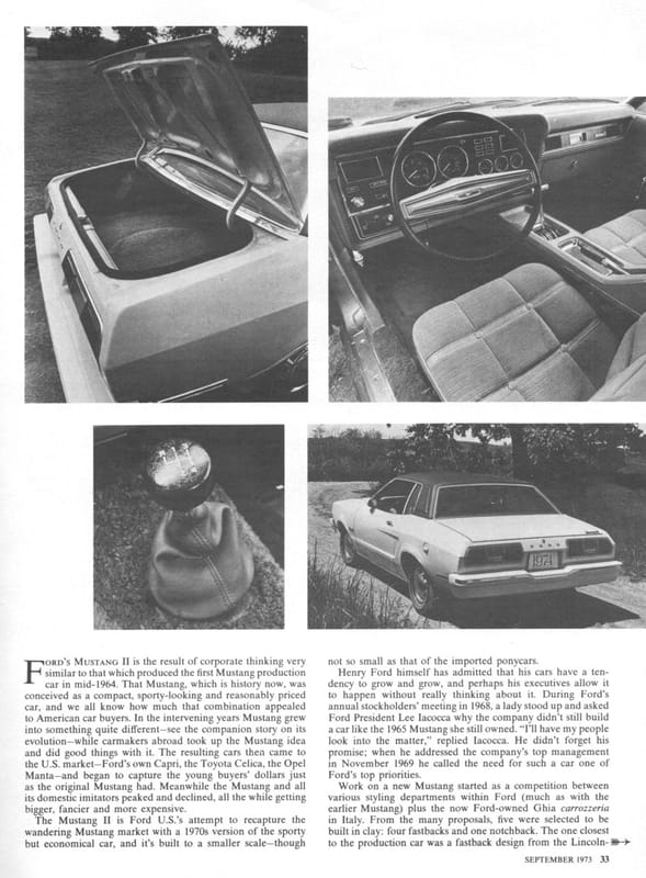 Vintage R&T Technical Analysis and Driving Impressions: Mustang II - Connecting The Dots With The Pinto And Disappointment With Its Dynamic Qualities 2 3