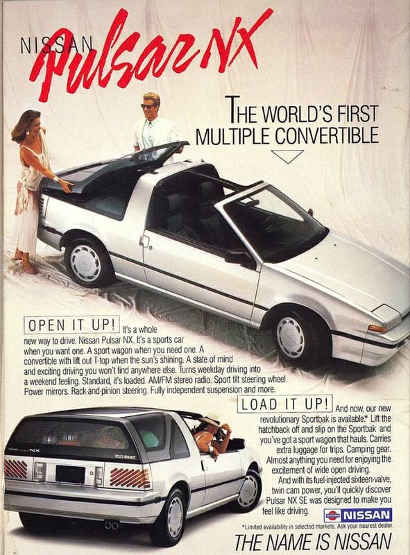 Curbside Find: 1987 Nissan Pulsar NX Sportbak - Ask And You Shall Receive 2 Nissan Pulsar sportback