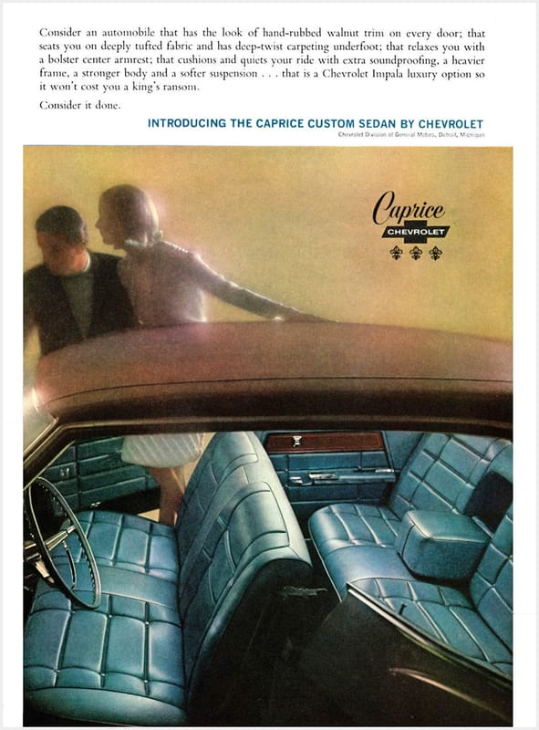 1965-69 Chevrolet Caprice Ads: How To Sell A Luxury Chevy 5 1965 Chevrolet Caprice ad