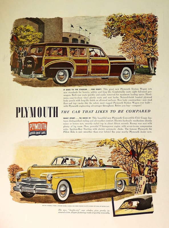 Car Show Classic: 1949 Plymouth Special Deluxe – We Don’t Build Excitement 5 49 plymouth ad edited
