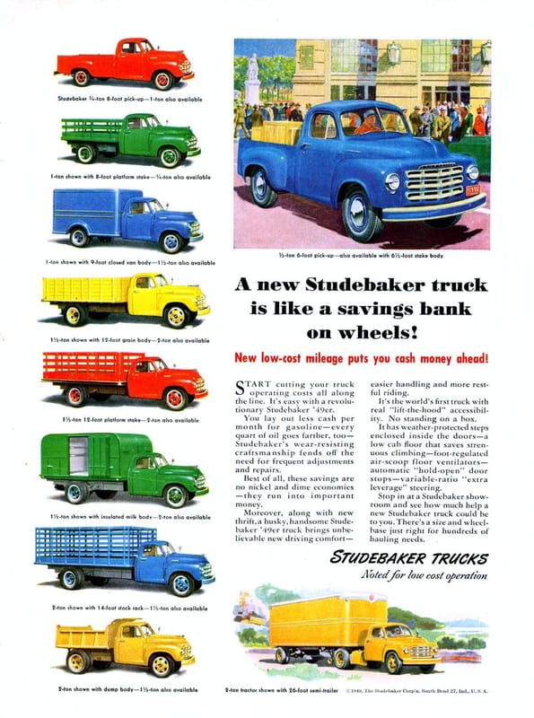 1949 Studebaker 2R-5 Pickup: Two All-New Trucks In One (Studebaker's First And Last) 18 883683dbb5403639120e8e9b78457f2d