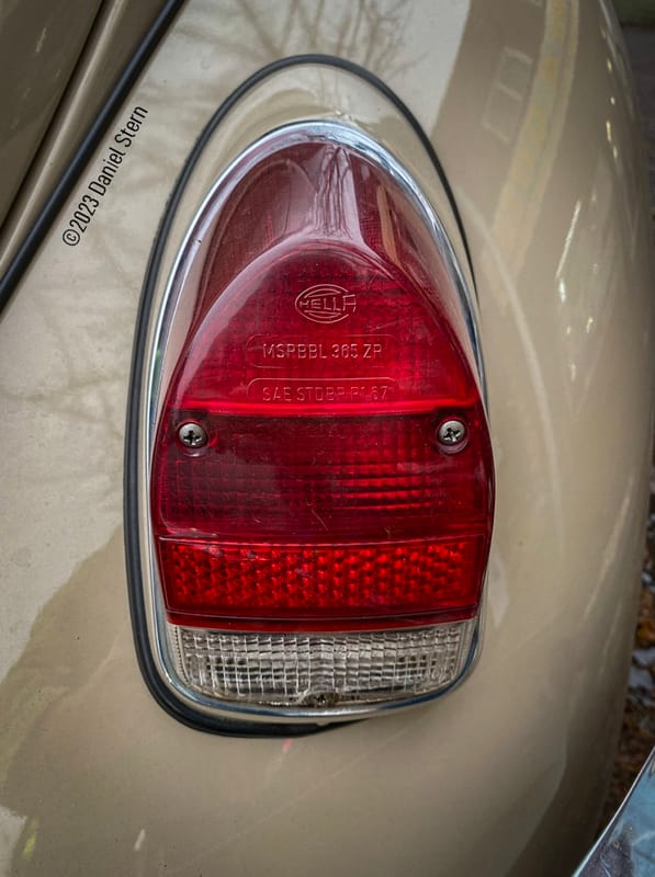 1968 Volkswagen Beetle With Roof Rack - Speaking of Chewing Gum… 15 68 Beetle Taillight 7527