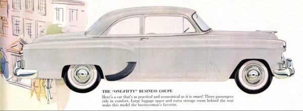 My New Curbside Classic: 1955 Chevrolet 150 Business Coupe - Look What Santa Left For Me 2 Chevrolet 1953 business coupe br
