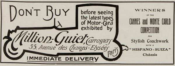 Million Guiet 1921 advert EN