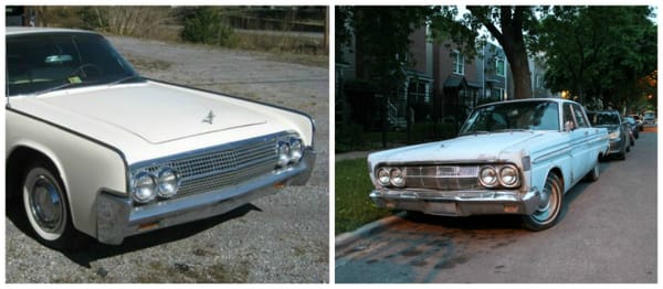 1963 Lincoln Continental & 1964 Mercury Comet Collage CC