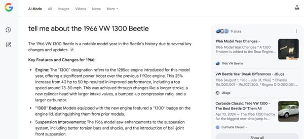 a vw 1300 2