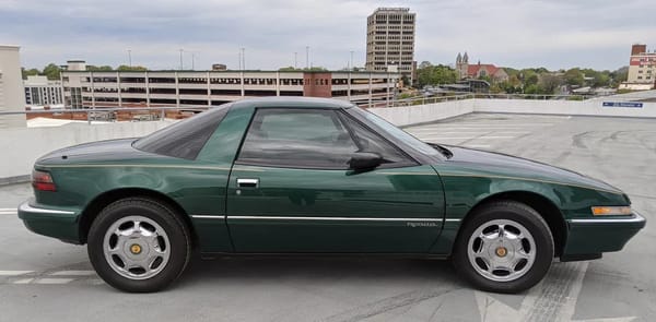 Auto-Biography: The Art Center Years - Wouldn't You Really Rather Airbrush a Buick? 6 Green Buick Reatta 2 e1707426897461