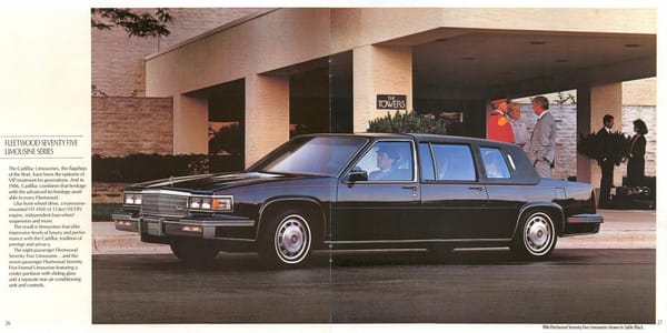 Curbside Classic: 1985 Cadillac DeVille Limousine - No, It's Not A Fleetwood Seventy-Five 3 1986 Cadillac Full Line 26 27