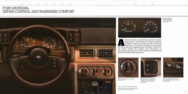 Curbside Capsule: 1991 & 1988 Ford Mustangs - Home For The Holidays 5 1988 Ford Mustang dashboard CC