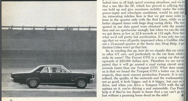 Vintage Car & Driver Review: 1964 Pontiac GTO - The Ultimate Ringer 11 gto 11