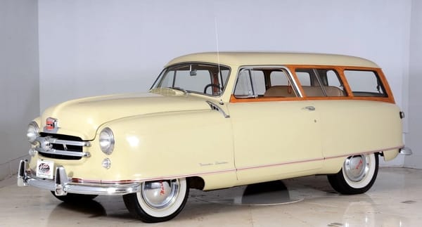 1950 Nash Rambler Custom Station Wagon – The Original Luxury Compact Turns 75 1 Studio shot of an ivory 1950 Nash Rambler Custom station wagon