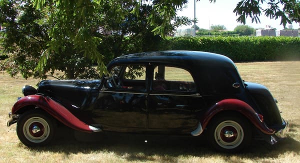 Car Show Classics: At The Chappelle de Vehicules Anciennes At Tonneins, France, For The Fete Of Saint Christopher. 15 traction avant 2