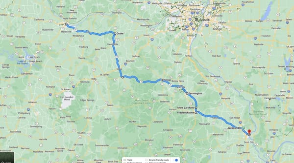 CC Road Trip Diary: A Middle Aged Man & His Elderly Van; Or, Sharing A Slice Of Rural America 3 my route