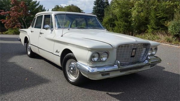 Vintage R&T Review: 1960 Valiant — A Technical Analysis Of Chrysler's New Compact 1 Front 3q view of a white 1960 Valiant sedan