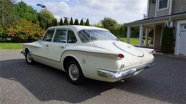 Vintage R&T Review: 1960 Valiant — A Technical Analysis Of Chrysler's New Compact 16 Left rear 3q view of a white 1960 Valiant sedan