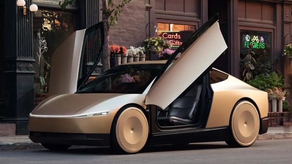 Tesla's Cybercab Robotaxi Raises Many Questions Including Why It Has Bigger Wheels On The Back Than The Front 2 tesla robotax