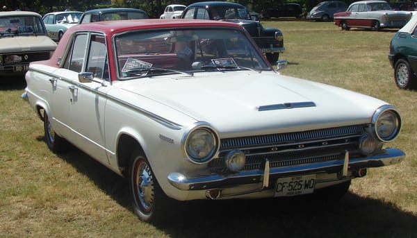 Car Show Classics: At The Chappelle de Vehicules Anciennes At Tonneins, France, For The Fete Of Saint Christopher. 55 64 dodge dart