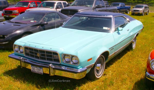 Cohort Classic: 1973 Pontiac GTO - Insurer's Special 5 73 gran torino blu niag12 f