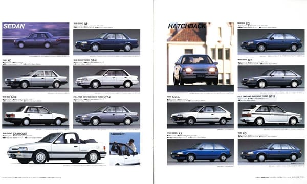 Curbside Classic: 1988 Mazda Familia (BF) Cabriolet – Better Luck Next Time 3 familia brochure JDM