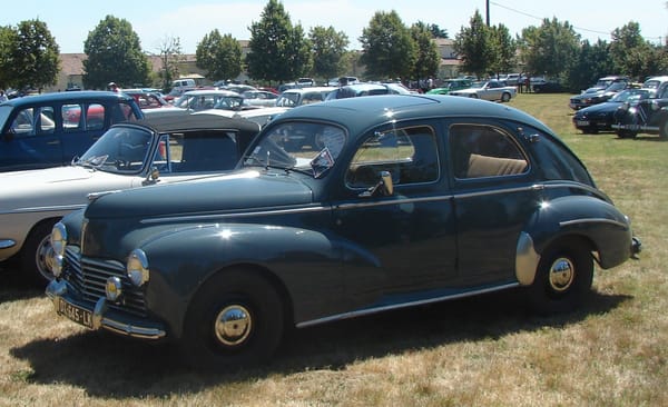 Car Show Classics: At The Chappelle de Vehicules Anciennes At Tonneins, France, For The Fete Of Saint Christopher. 18 peugeot 203