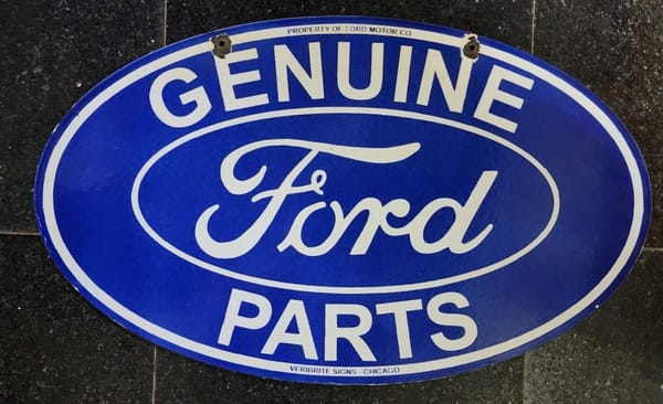 COAL: The '70 F-100 -- From Pony Car to Pickup 6 Genuine Ford Parts sign e1710606287837