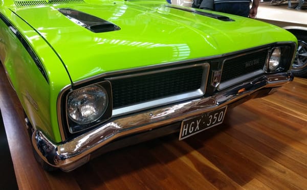 Car Show Classic: 2017 Motorclassica - A Hall Of Holden History 30 1970 Holden HG Monaro GTS350 front