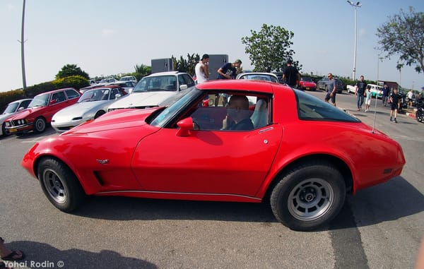 Car Show Classics: It's the Smorgasbord That is Israel's Classic Community 8 1979 Red Chevrolet Corvette C3