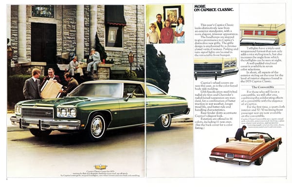 Tableside Classics: Catalinas, Mustangs, Caprices, and Barracudas--New Miniatures From The Aaron Collection 11 1975 Chevrolet Full Size 04