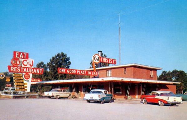 Vintage Postcards: Restaurants And Diners In The '50s & '60s - Colorful Signs And Cars Of The Era 5 Captura de pantalla 2025 06 03 23.47.46 copia