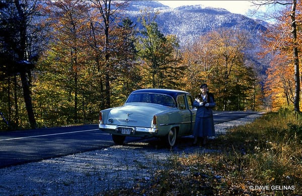 Vintage Snapshots: Me and My Car, Part 1 6 DG Me 54 stude Smugglers notch VT