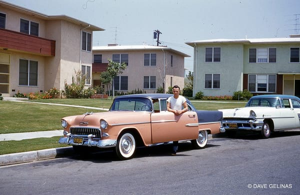 Vintage Snapshots: Me and My Car, Part 1 8 DG Me 55 chev CA