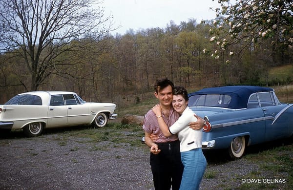 Vintage Snapshots: Me and My Car, Part 1 11 DG me 56 ford and Imp