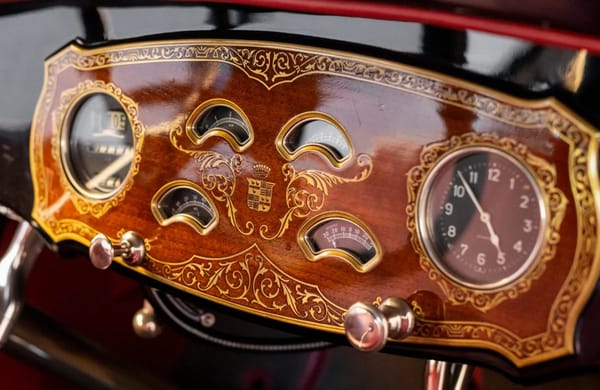 Dashboard Evolution Part 1 of 2, Pre-War Symmetry 1 Screenshot 2025 05 27 at 14 27 04 1927 Cadillac V 8 Sport Phaeton by Fisher Arizona 2025 RM Sothebys