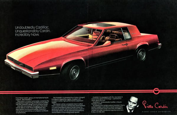 Vintage Ad: 1981 Evolution 1 by Pierre Cardin - "Undoubtedly Cadillac, Unquestionably Cardin, Incredibly Now" 1 49232213117 6c09d87612 k