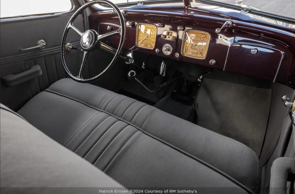 Dashboard Evolution Part 1 of 2, Pre-War Symmetry 15 Screenshot 2025 05 06 at 14 57 22 1937 Chrysler Airflow Eight Sedan Arizona 2025 RM Sothebys