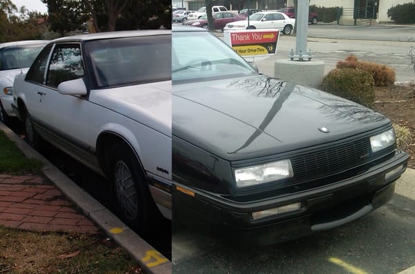 Curbside Classic: 1988 Buick LeSabre and LeSabre T-Type - The Strange Case Of Dr. Jekyll & Mr. Hyde 1 1986BuickLeSabreWhite03 crop horz