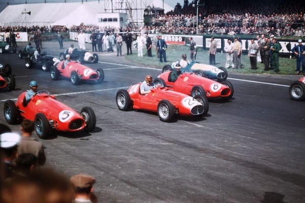 Automotive History: Jack Brabham - You Make Your Own Luck 10 The start of the race at Silverstone, 1953