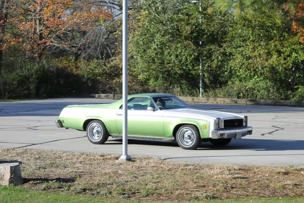 Curbside Classic: 1976 Chevrolet El Camino Classic - Frank Lloyd Wrong 1 1976 Chevrolet El Camino Classic. Racine, Wisconsin. Sunday, October 29, 2017.