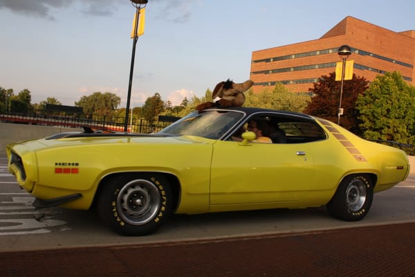 1971 Plymouth Road Runner. Downtown Flint, Michigan. Saturday, August 15, 2015.