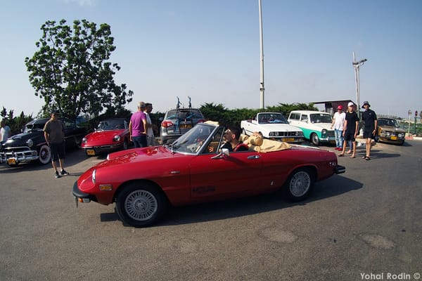 Car Show Classics: It's the Smorgasbord That is Israel's Classic Community 5 Red Alfa Romeo Spider