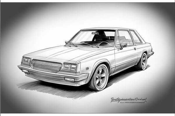What If: 1975 Studebaker Lark 29 Lark sketch1985 04