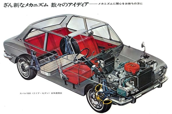 Curbside Classic: 1969 Subaru FF-1 Super Deluxe Wagon – Subie, I Think This Is The Beginning Of A Beautiful Friendship 4 subaru1000 cutaway