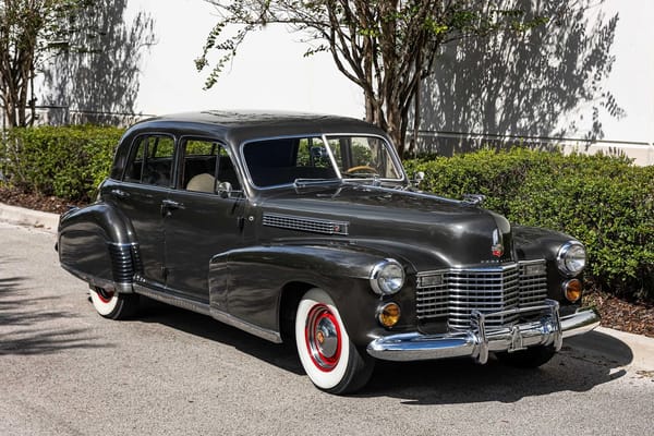 Early Hydra-Matic Users: Many Non-GM Automakers Bought This Pioneering Automatic Transmission 7 Right front 3q view of a Gunmetal Gray 1941 Cadillac Sixty Special sedan with whitewall tires