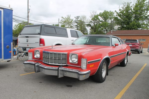 Curbside Musings: 1975 Ford Elite - I'm So Fancy 1 1975 or '76 Ford Elite. Otisville, Michigan. Saturday, May 24, 2025.